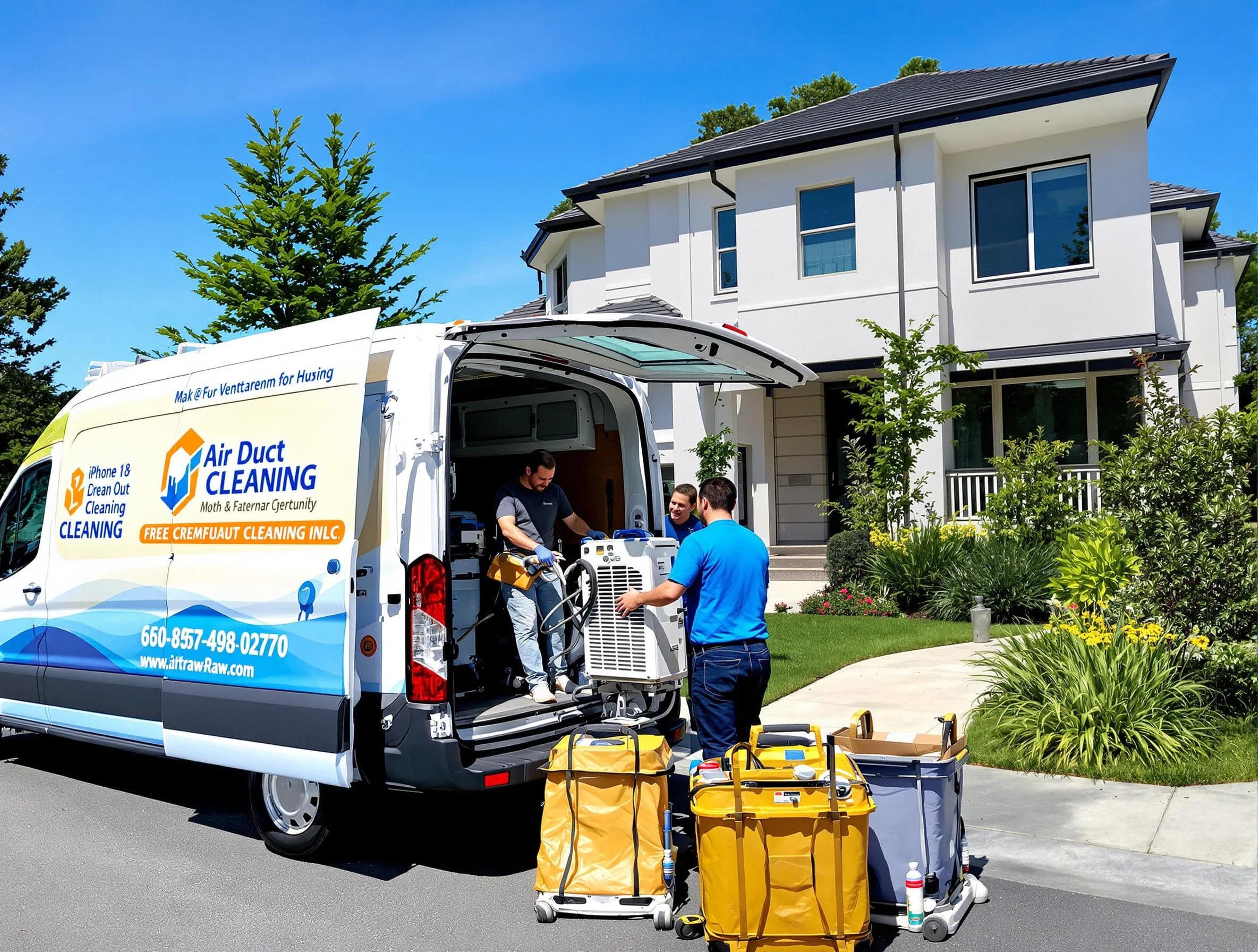 Harrison Air Duct Cleaning technician performing professional air duct cleaning in Harrison