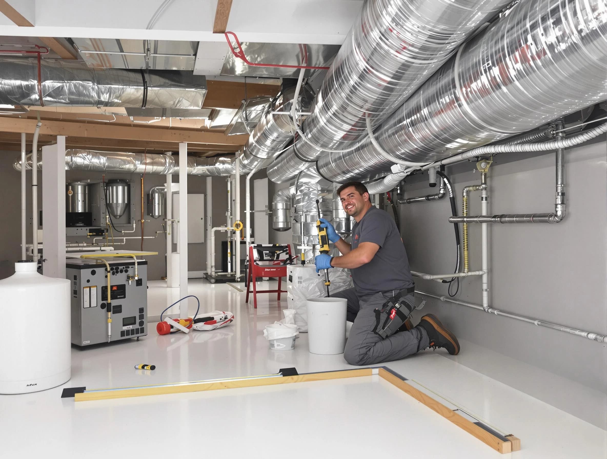 Professional duct sealing service by Harrison Air Duct Cleaning in Harrison