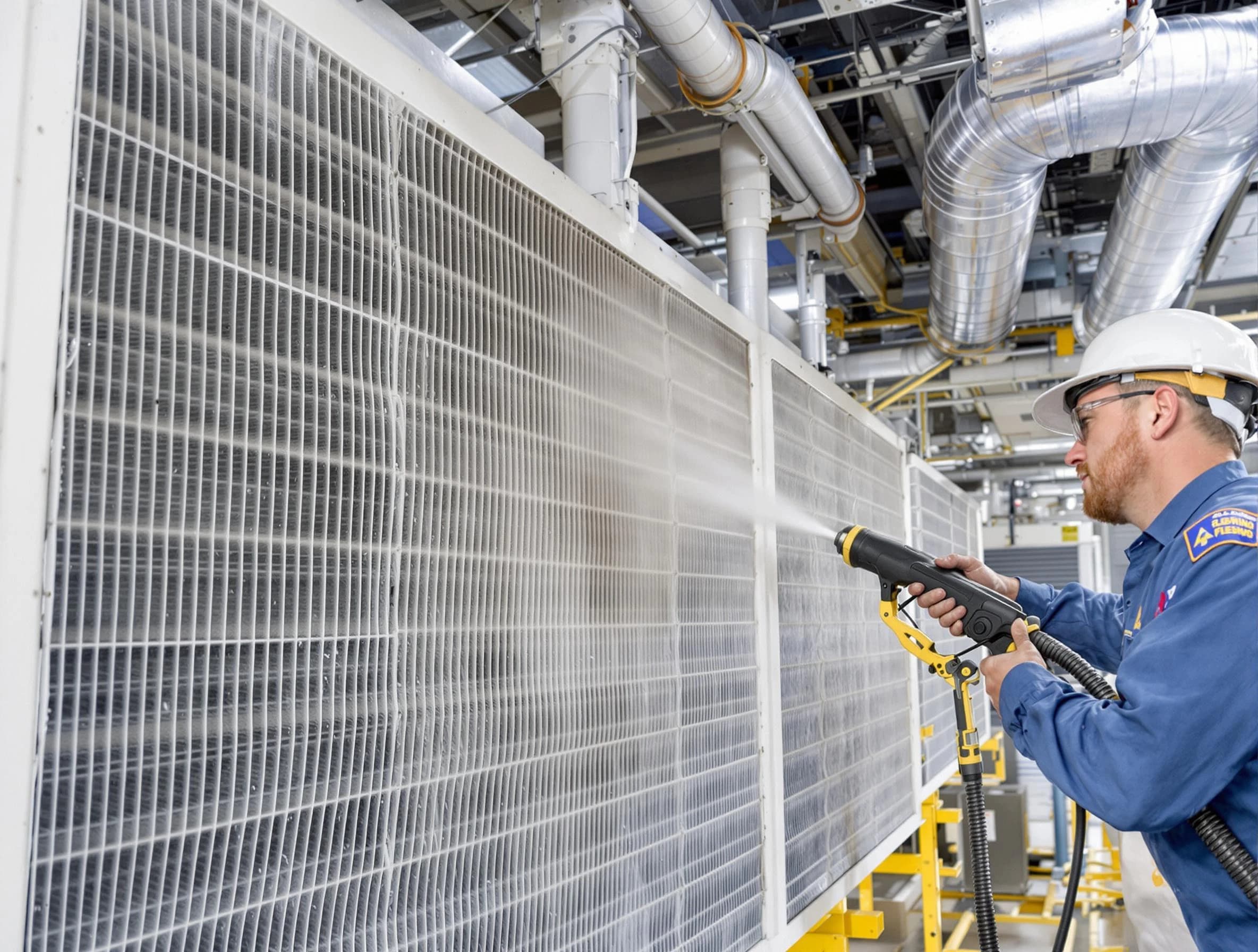 Professional commercial coil cleaning by Harrison Air Duct Cleaning in Harrison