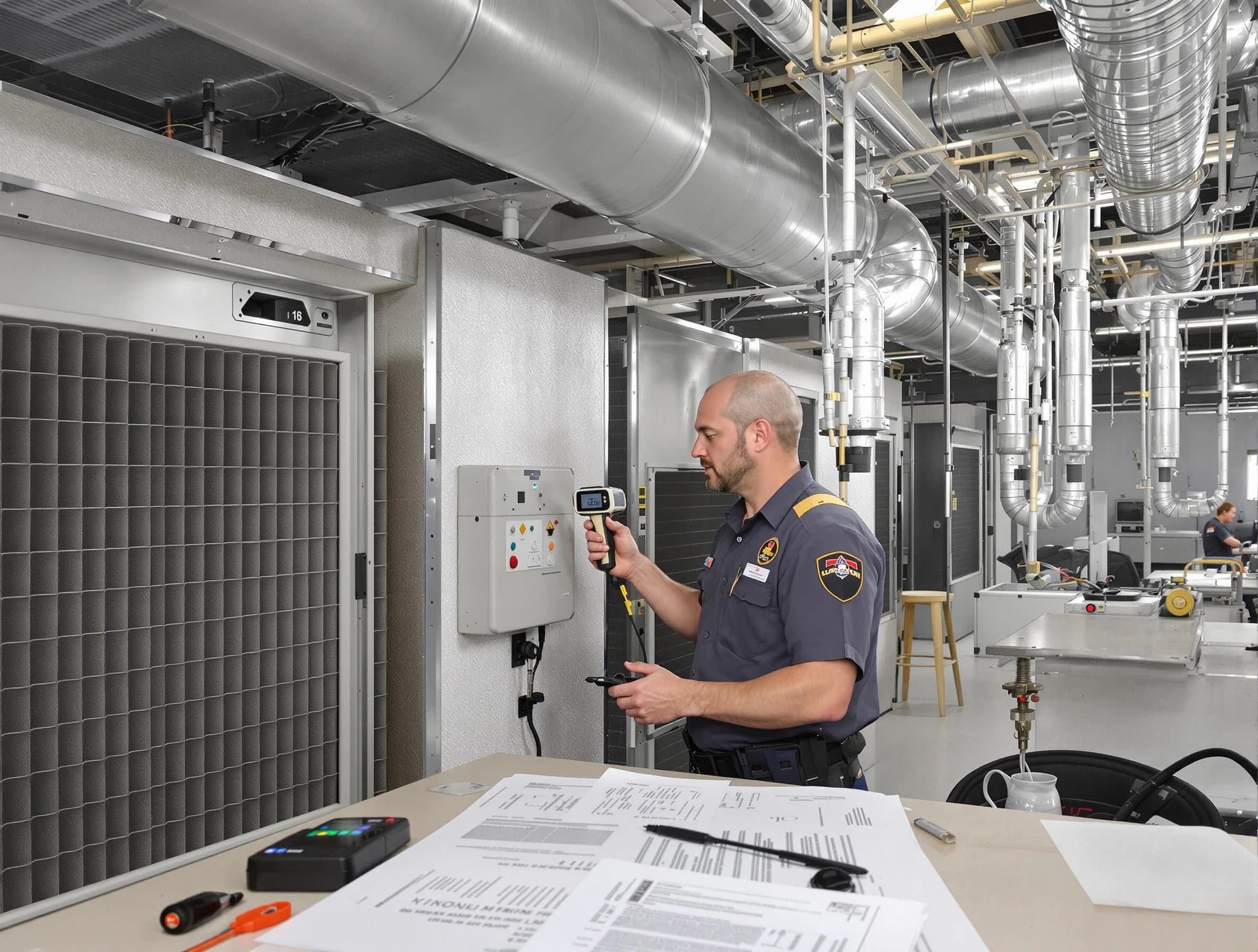 Professional filter system inspection by Harrison Air Duct Cleaning in Harrison