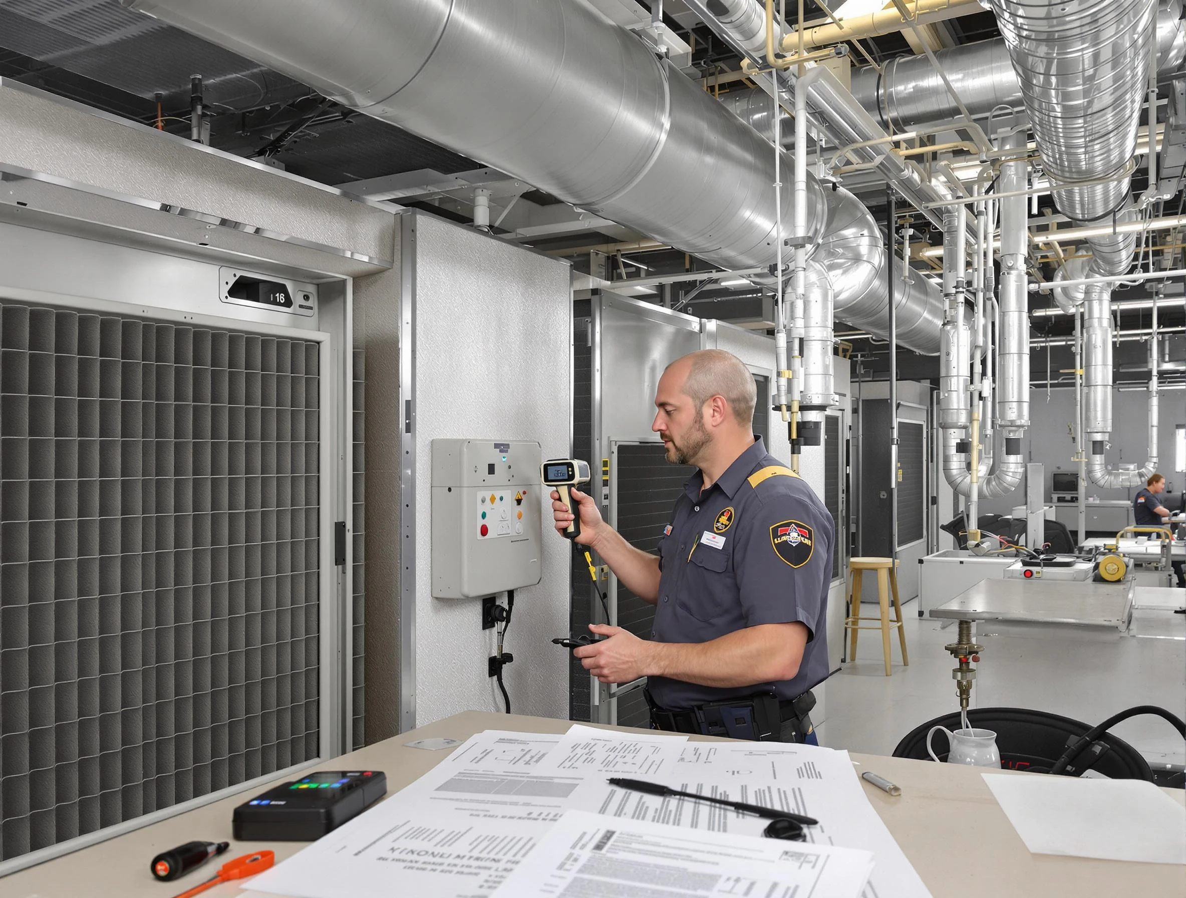 Professional filter system inspection by Harrison Air Duct Cleaning in Harrison